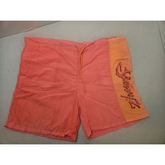 Jimmy Z Swim Shorts Mens XL Swim Trunks Boardshorts Vintage Retro Orange AS IS - Picture 1 of 9